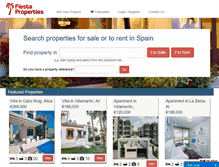 Tablet Screenshot of fiestaproperties.com